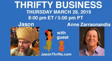 Anne Z Appears on Thrifty Business 3/19/19
