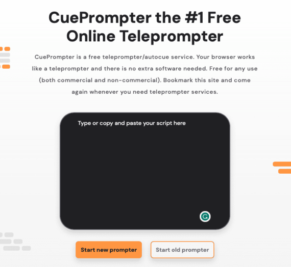 CuePrompter: The #1 Free Online Teleprompter