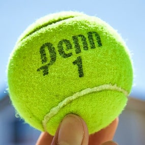 used tennis ball